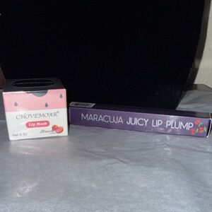 tarte Maracuja Juicy Lip Plump and Chovemoar Lip Mask
